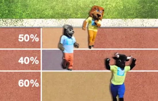 Mascot Dash to the Desk